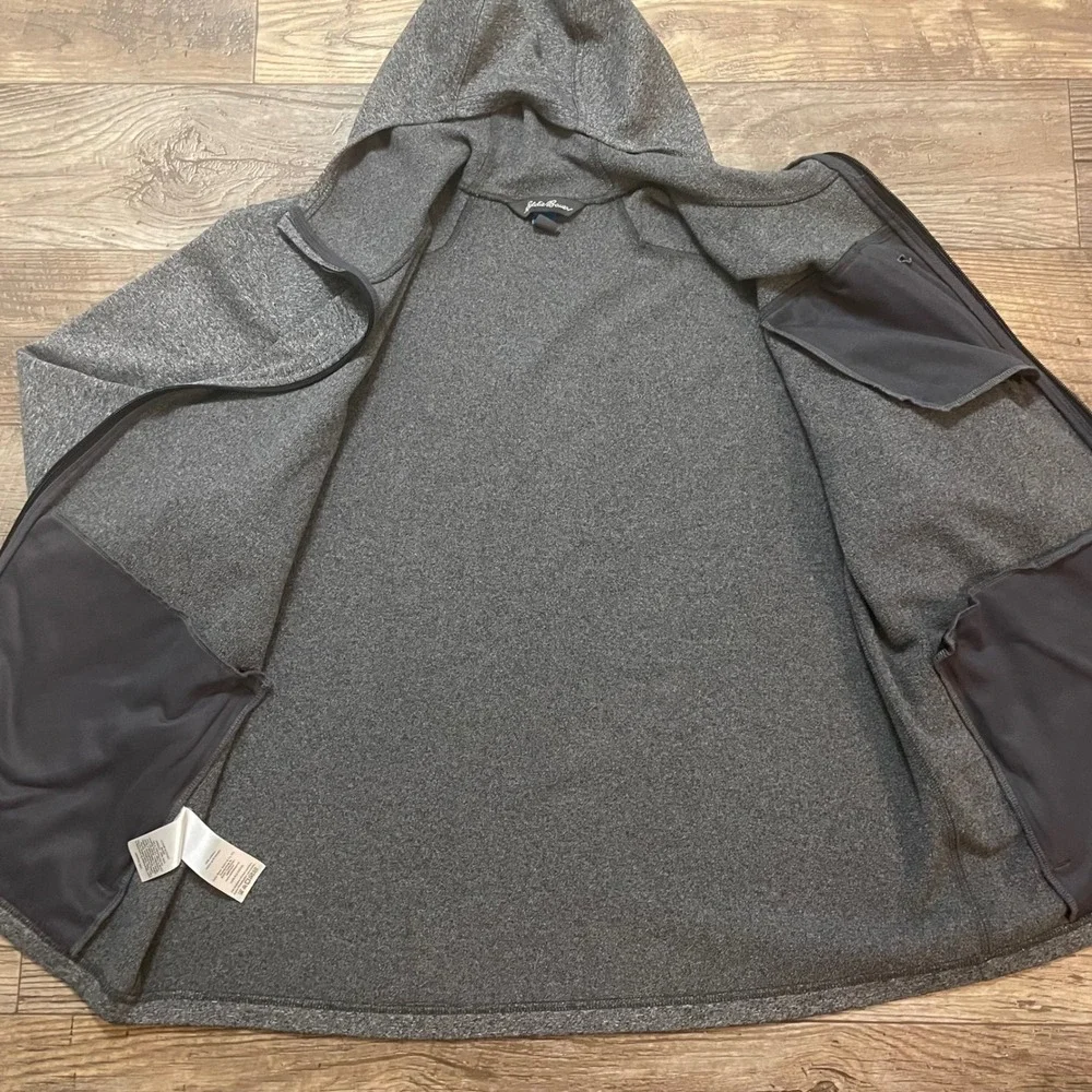 Eddie Bauer Mens Hoodie Full Zip Gray‎ Size XL Ascent Series Lightweight